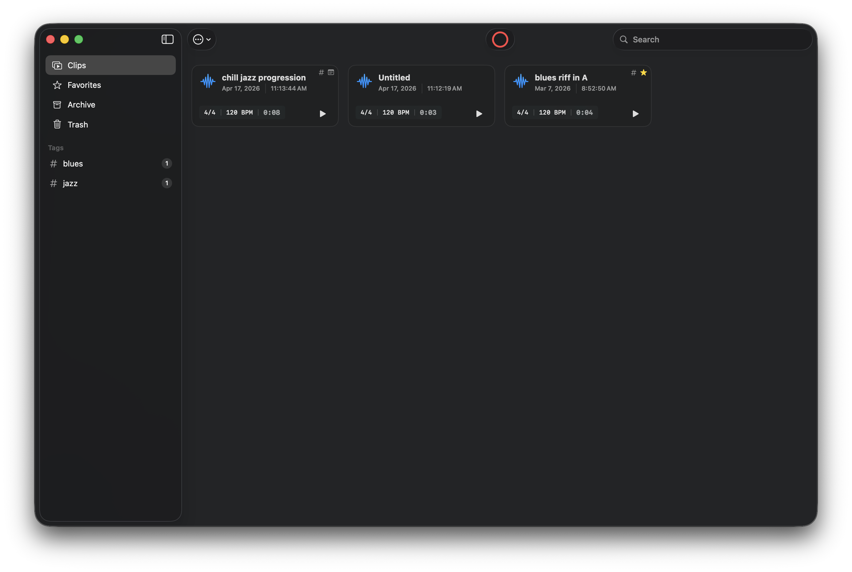 soniate Main Interface