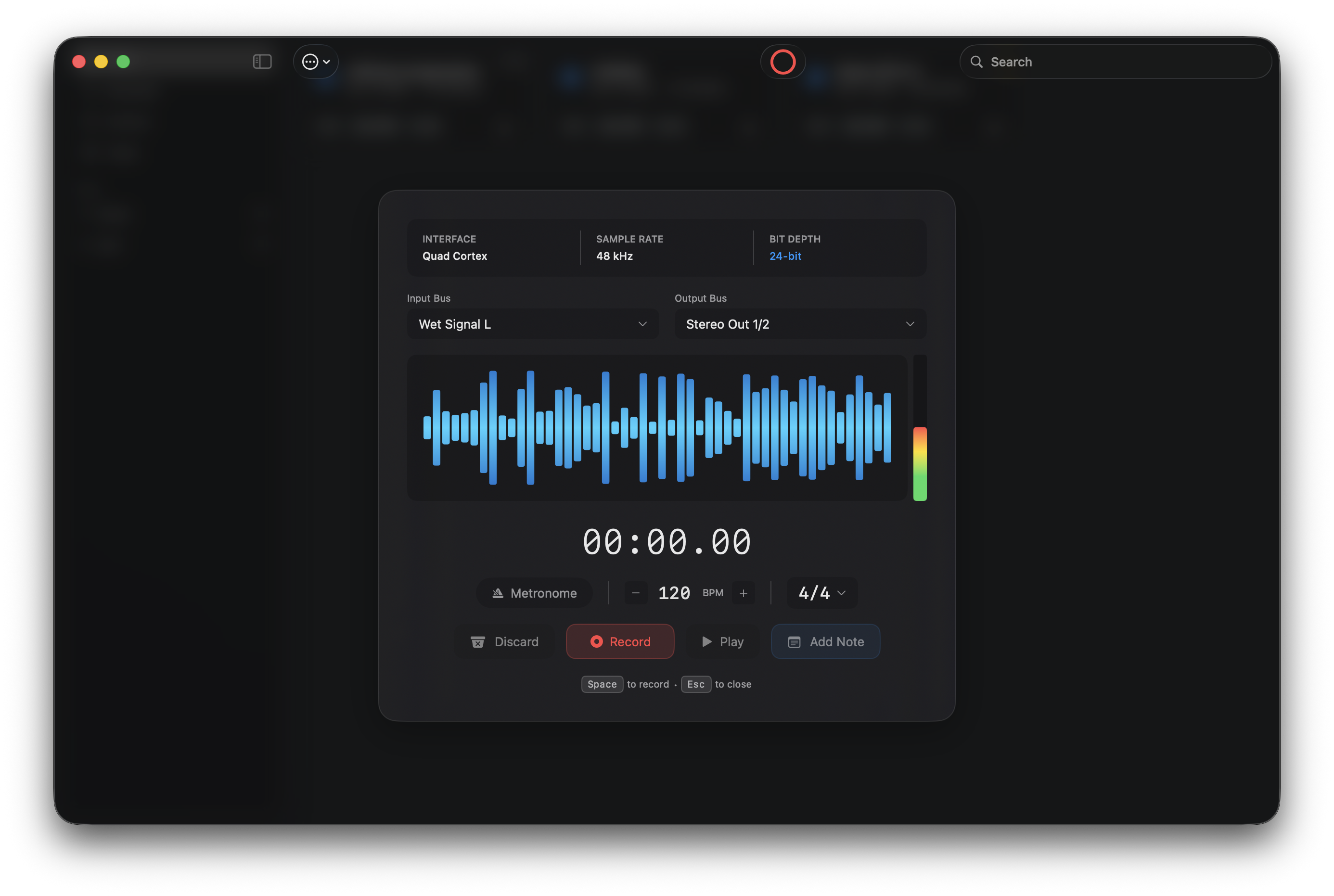 soniate Recording Interface